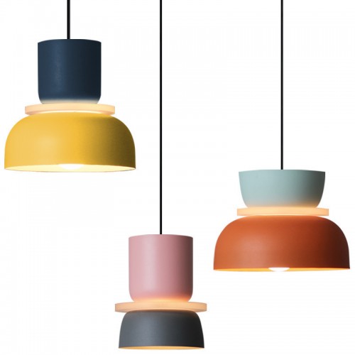 Einfache nordische Restaurantlampe, moderner Bar-Schlafzimmer-warmer Macaron-Acryl-Kronleuchter