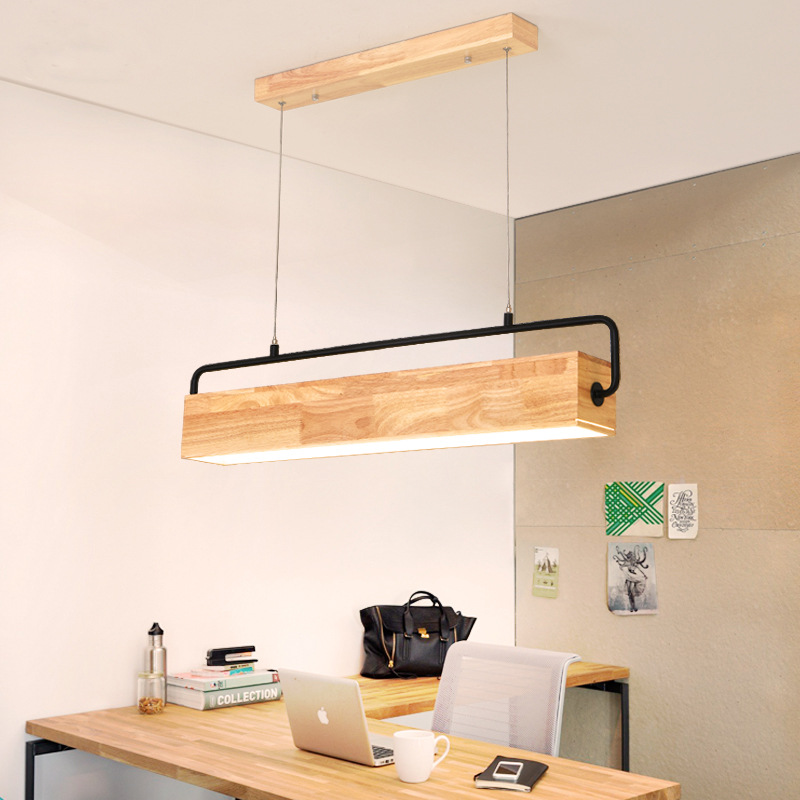 Led Pendelleuchte Aus Holz Hangelleuchte Esstisch Pendellampe Hangellampe Kuche Wohnzimmer Buro Cafe Arbeitszimmer